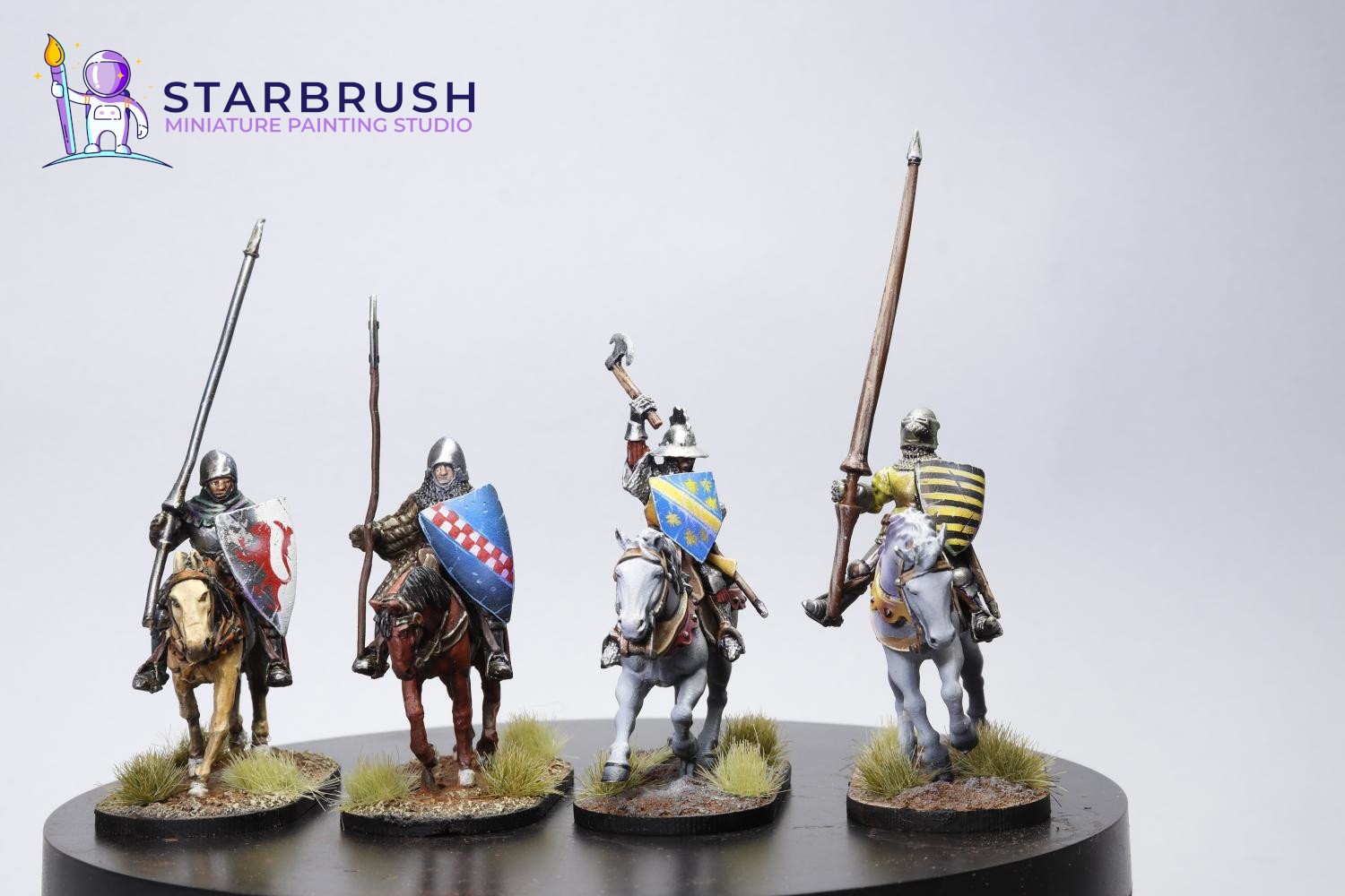Miniaturas medievales siglos XII–XIV — detalle de mallas y cotas