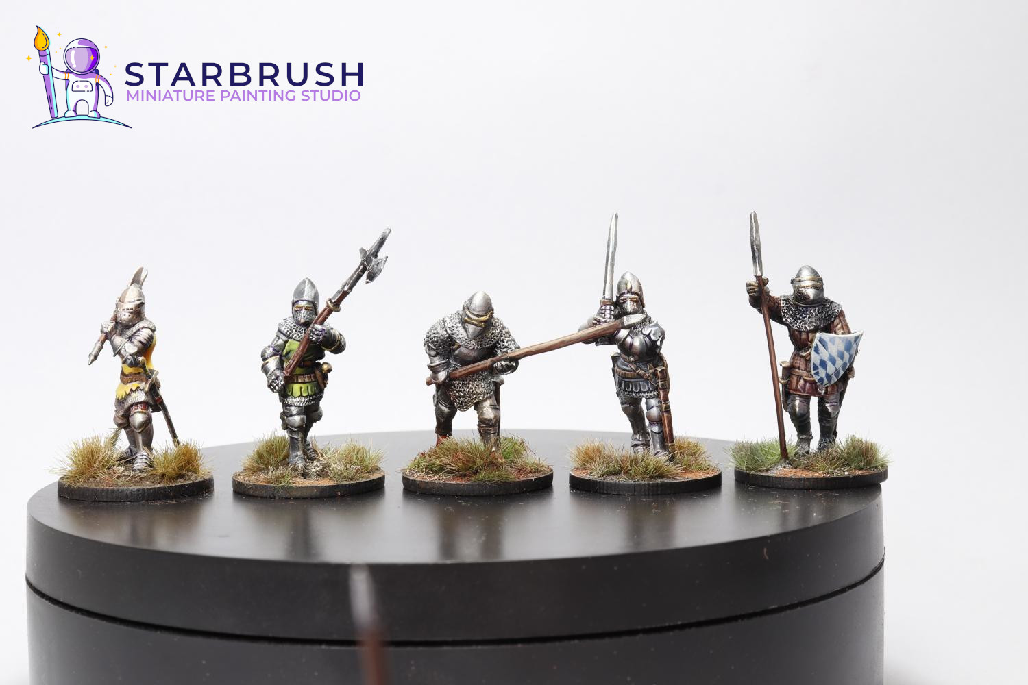 Miniaturas medievales siglos XII–XIV — detalle de mallas y cotas