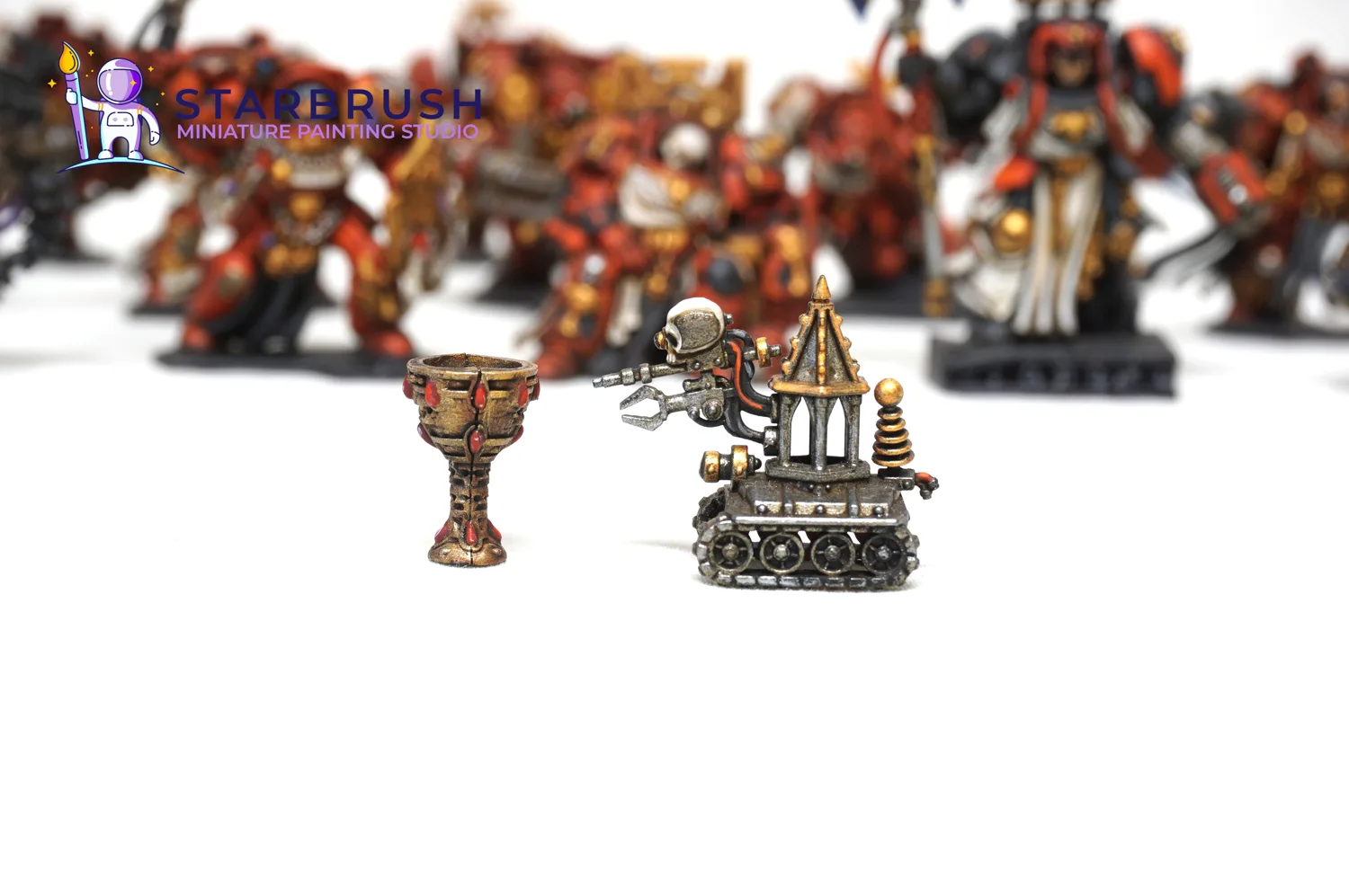 Detalle del Bibliotecario Exterminador de los Ángeles Sangrientos de Space Hulk pintado a Nivel 2