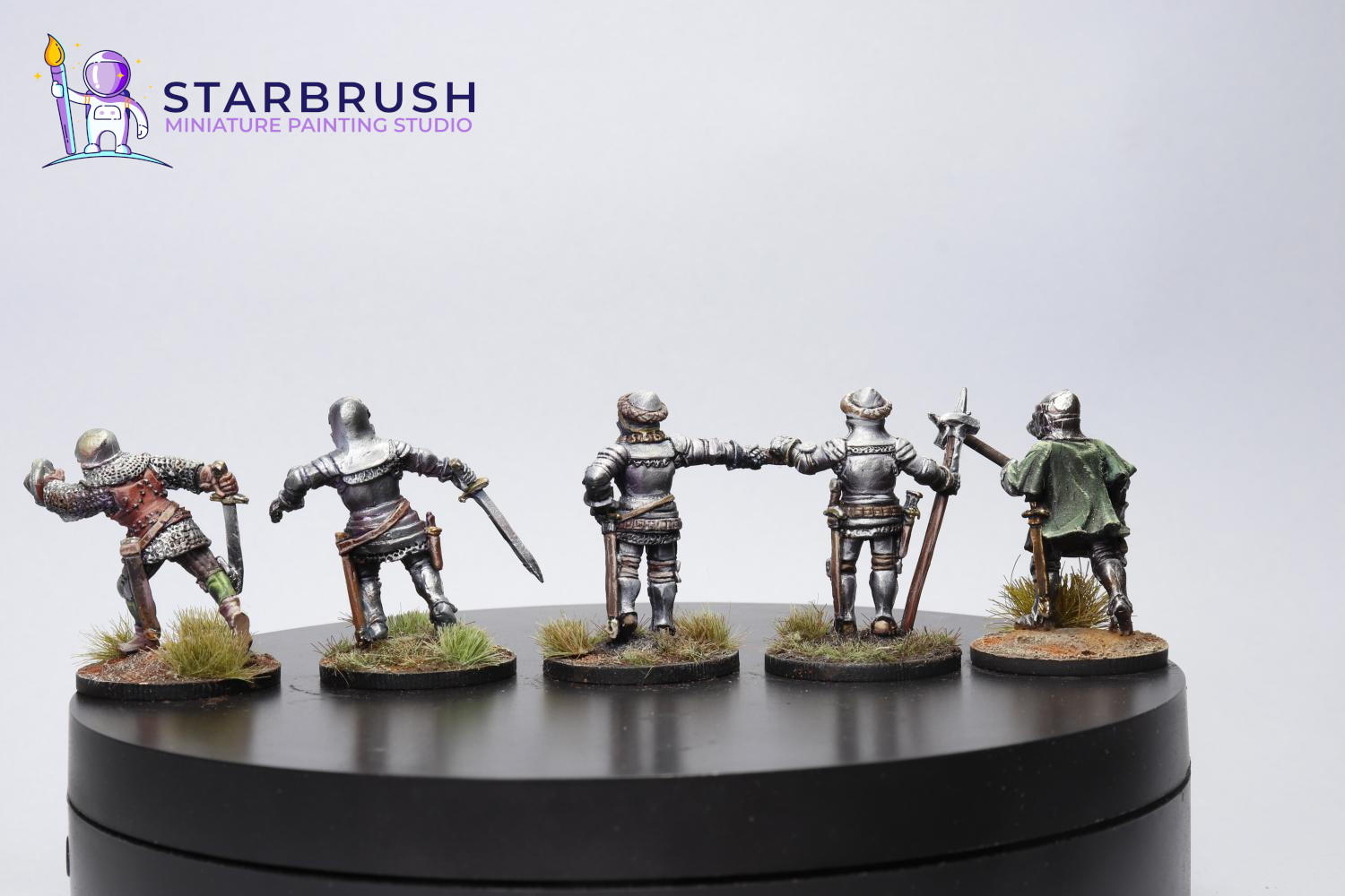 Miniaturas medievales siglos XII–XIV — unidad de caballería con lanzas