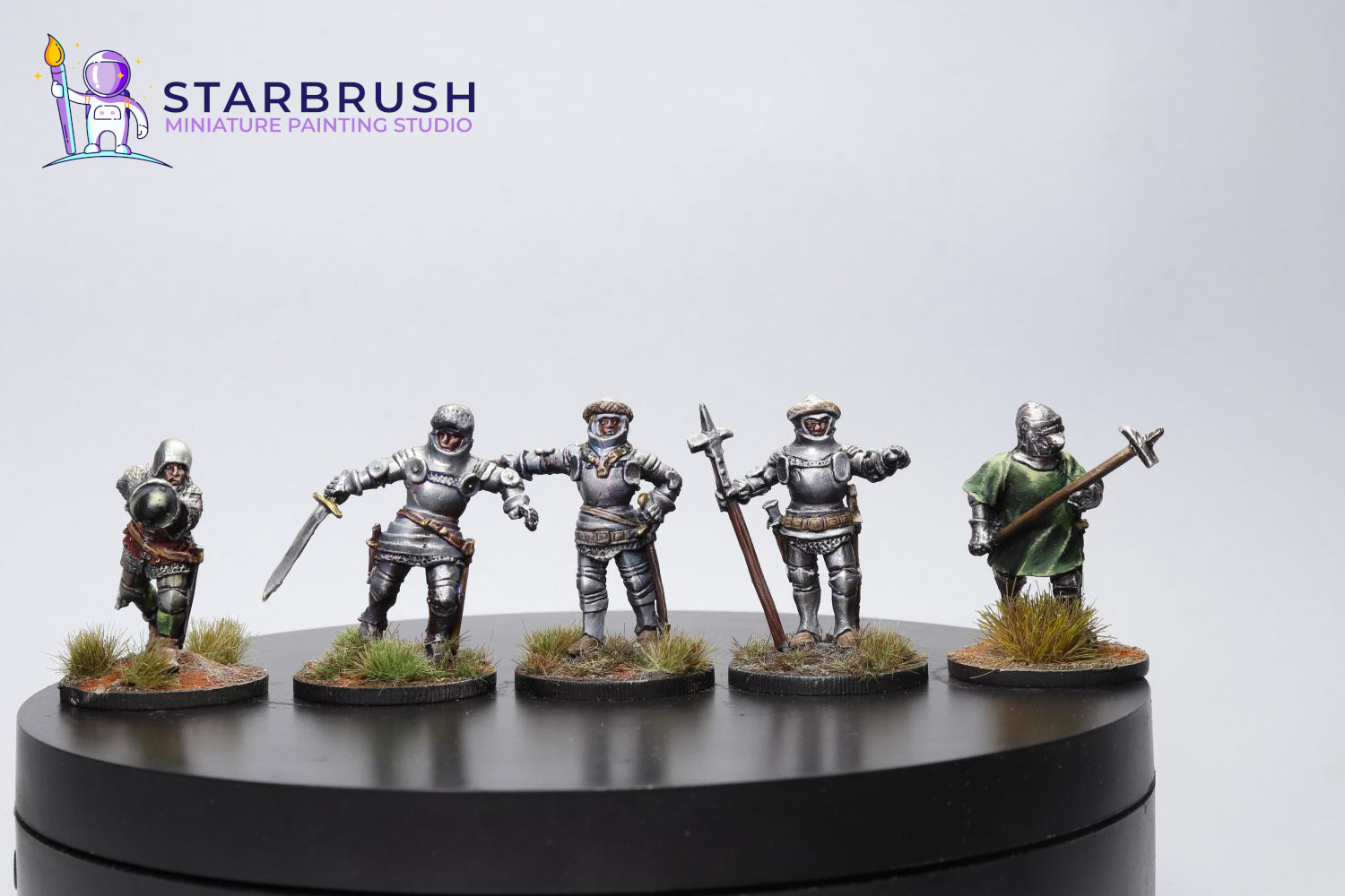 Miniaturas medievales siglos XII–XIV — detalle de mallas y cotas
