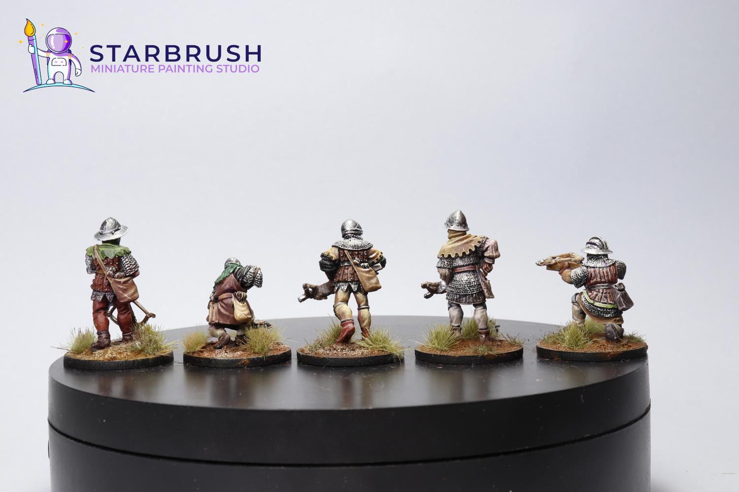Miniaturas medievales siglos XII–XIV — unidad de caballería con lanzas
