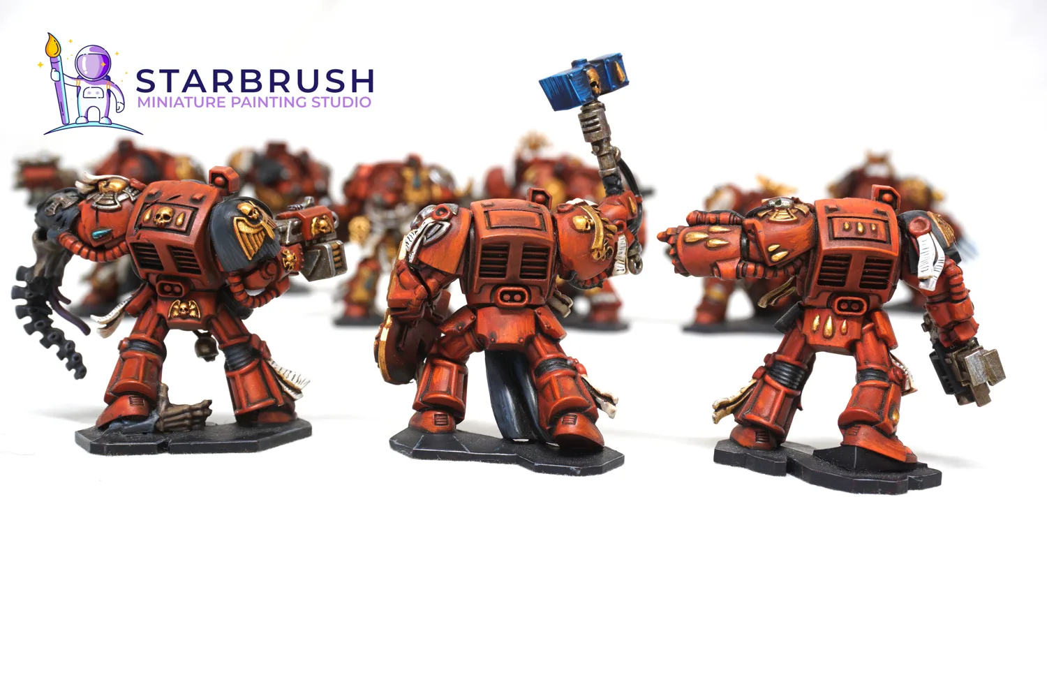 Peanas industriales texturizadas con rejilla metálica y óxidos del set de Space Hulk a Nivel 2