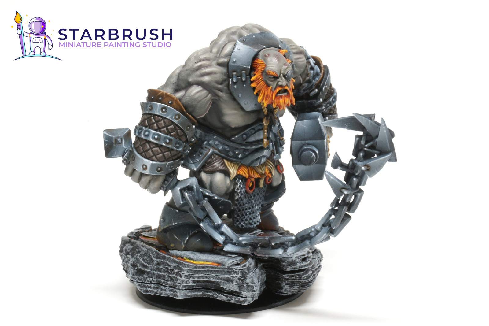 Bluferg Fire Giant Jailor of Reaper Miniatures 4