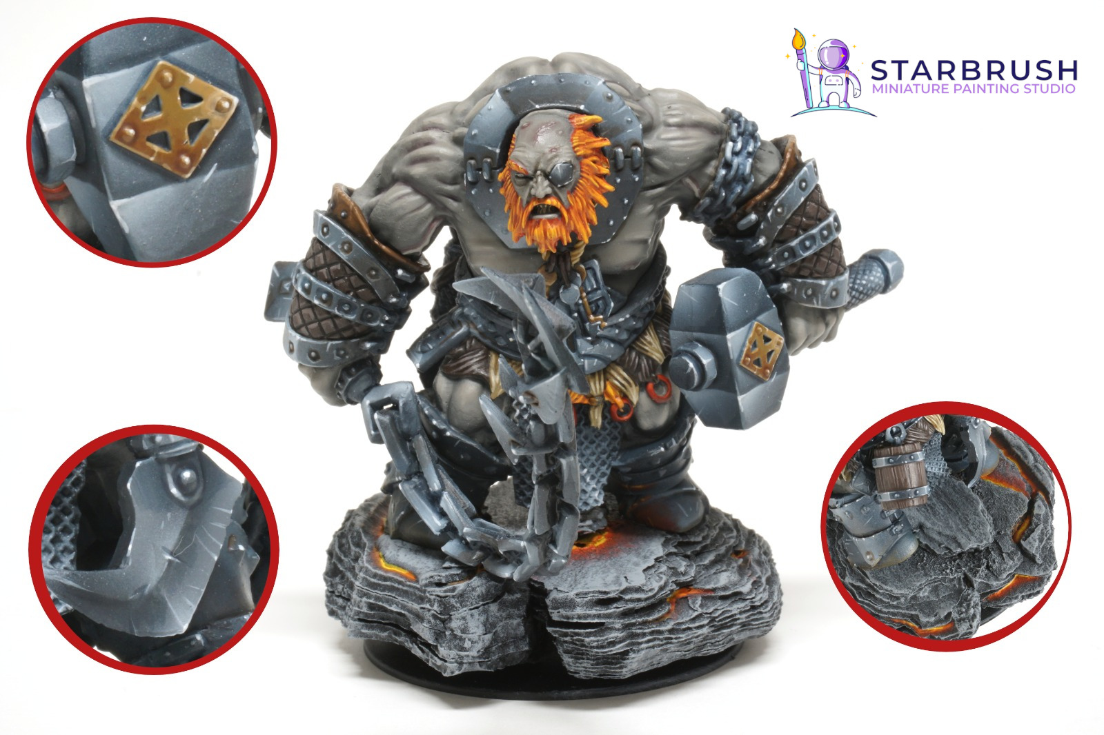 Bluferg Fire Giant Jailor of Reaper Miniatures 8