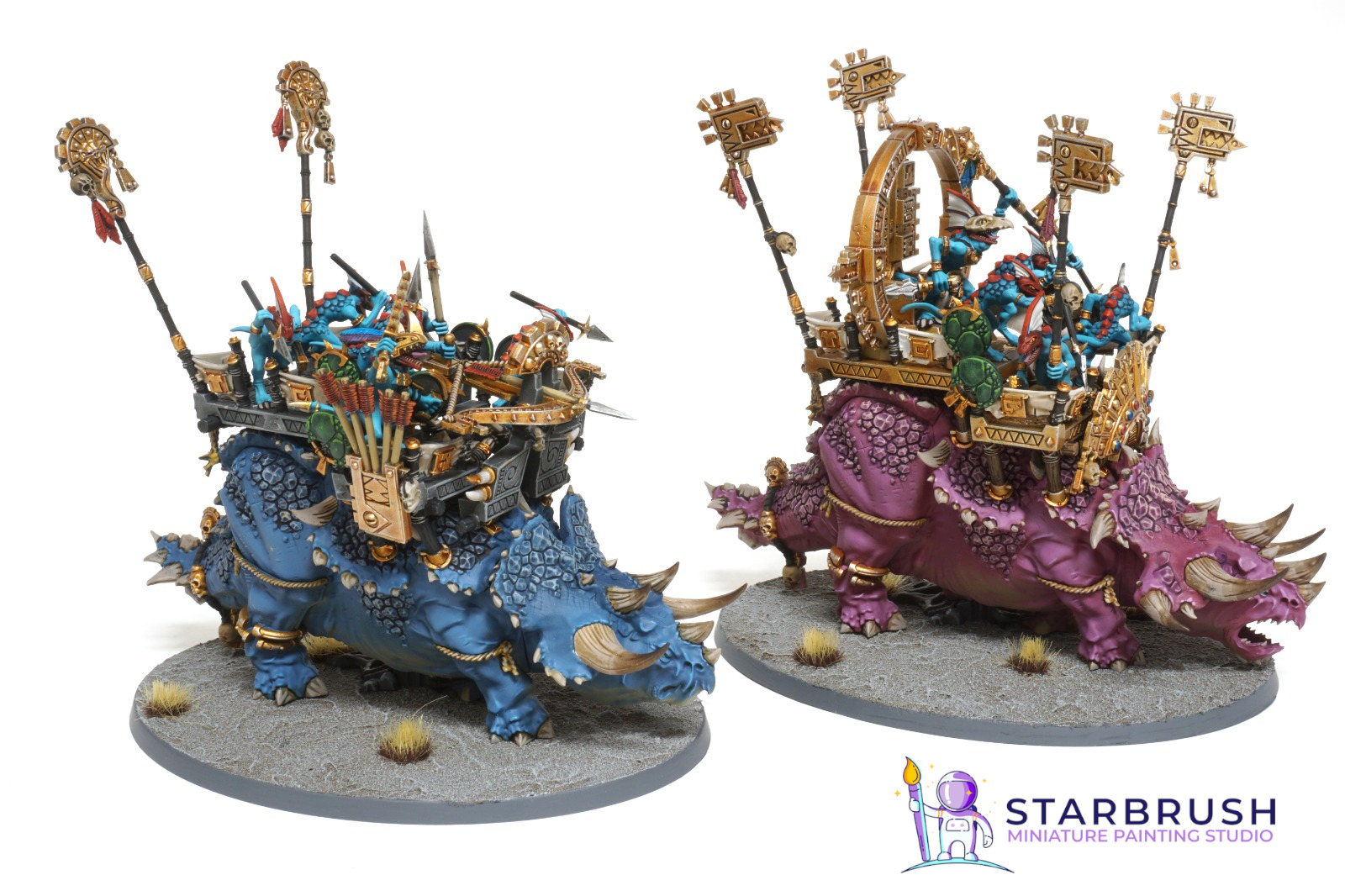 Seraphon Stegadons & Heroes 3