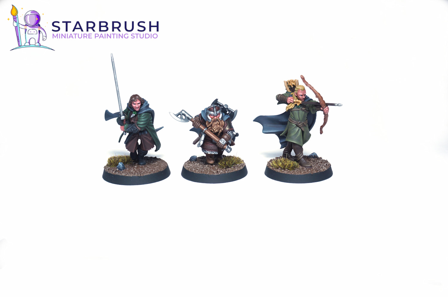 Three Hunters: Legolas, Aragorn & Gimli. Level 2 1