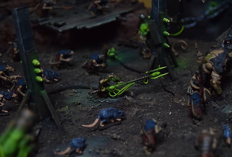 Prefab scenery painted