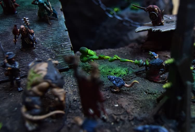 Painted game table