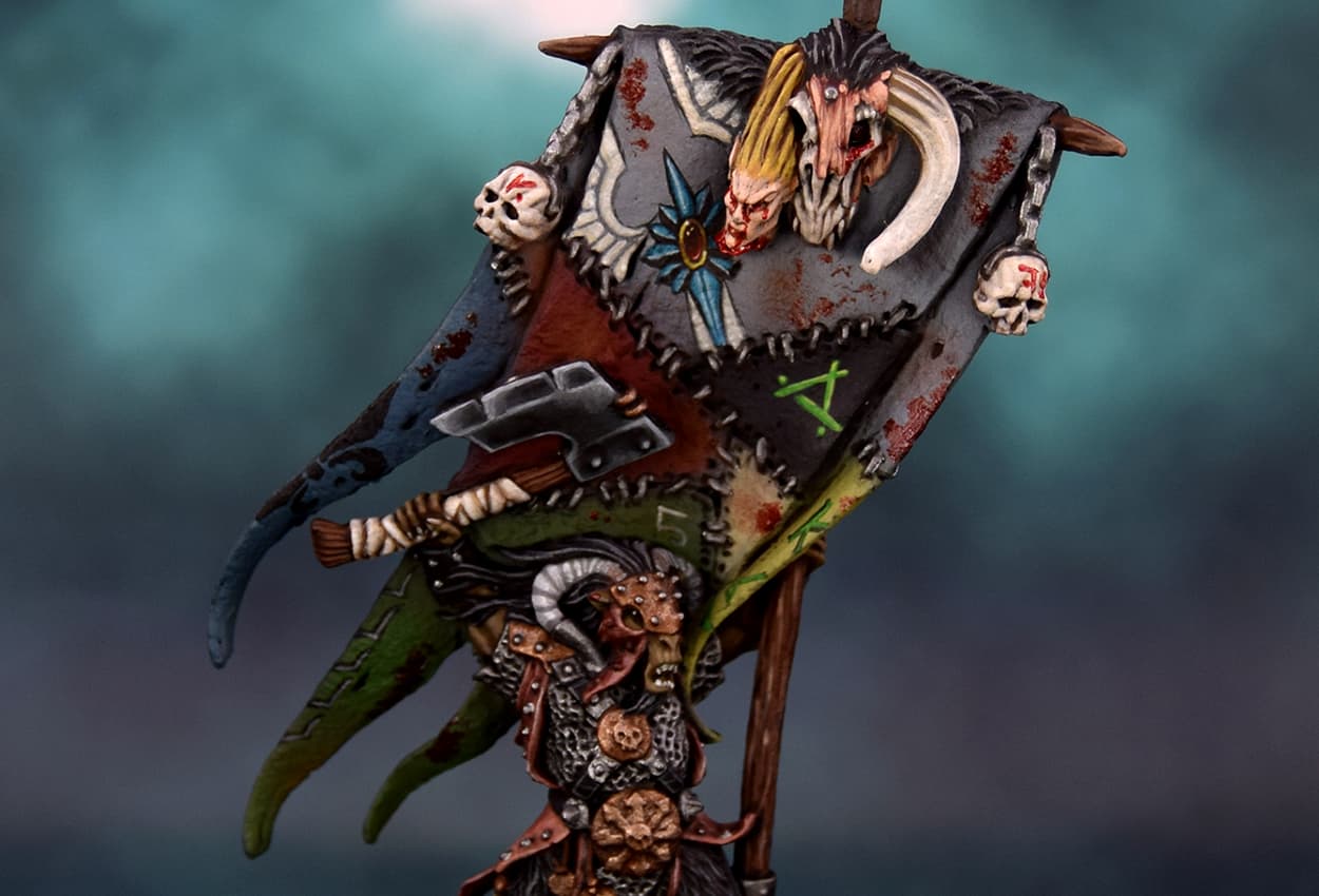 Freehand painted on a miniature by Starbrush Studio