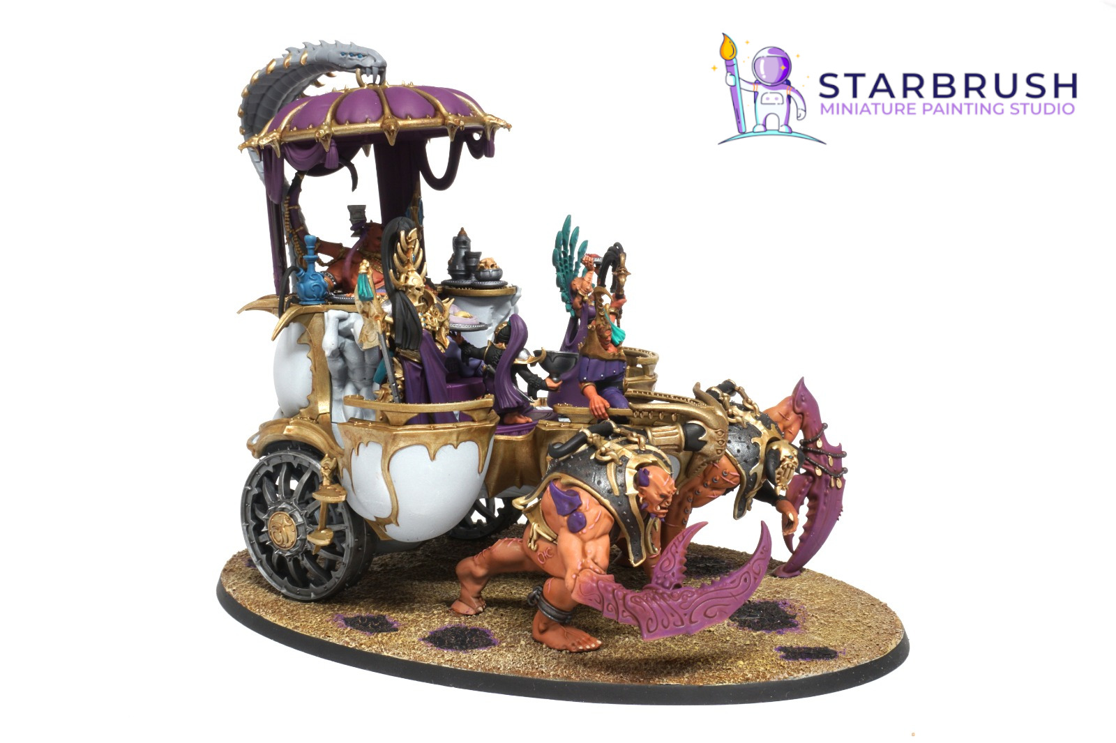 Hedonitas de Slaanesh con Sigvald y Glutos. Level 1
