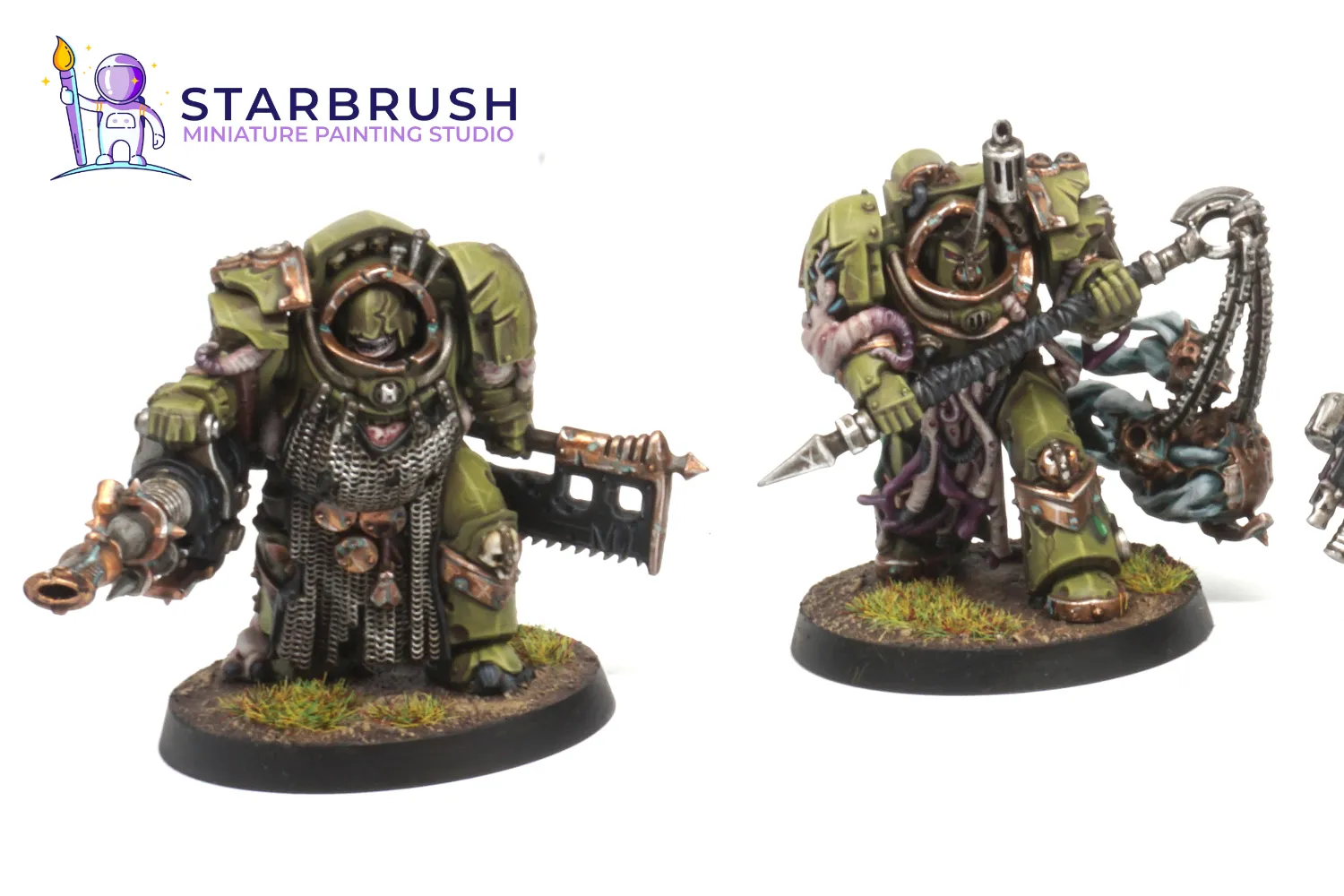 Blightlord Terminators y Príncipe Demonio de Nurgle. Nivel 3