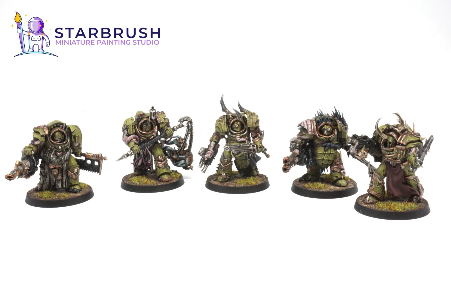 Blightlord Terminators y Príncipe Demonio de Nurgle. Nivel 3
