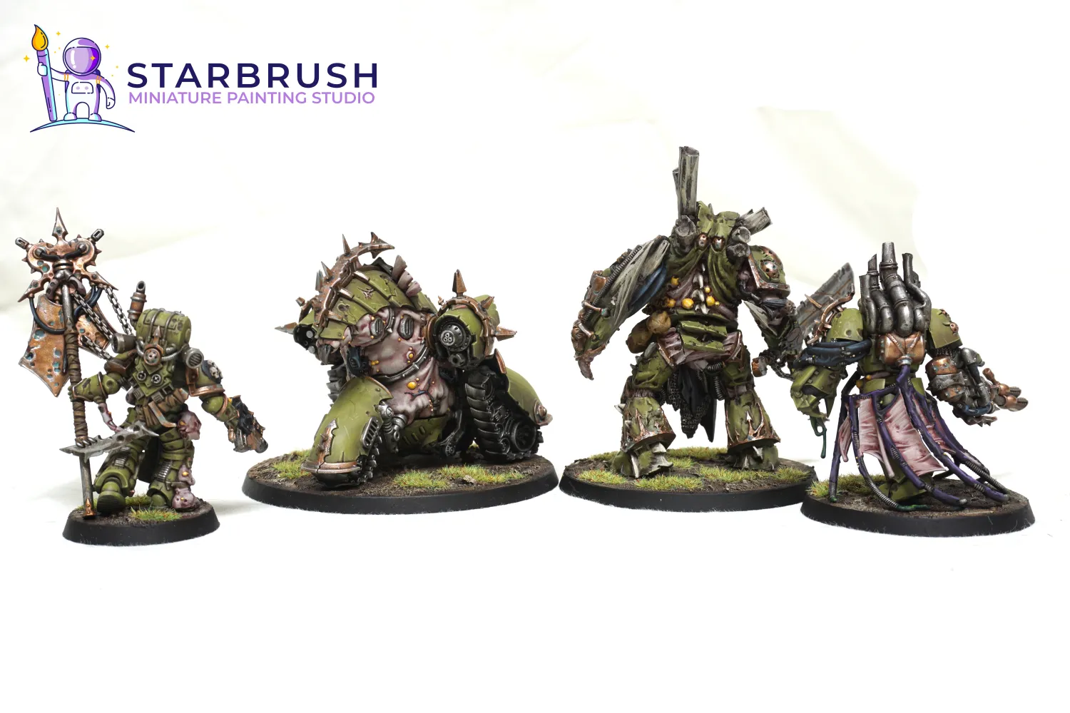 Blightlord Terminators y Príncipe Demonio de Nurgle. Nivel 3