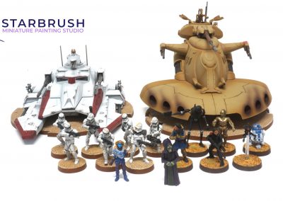Heroes y Vehículos Star Wars Legion. Niveles 1 y 3